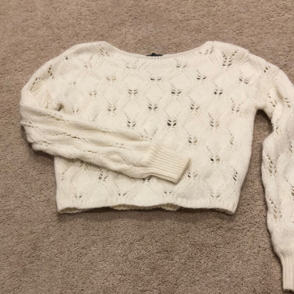 Women’s soft light cream sweater